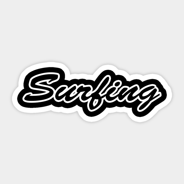 Surfing Sticker by lenn